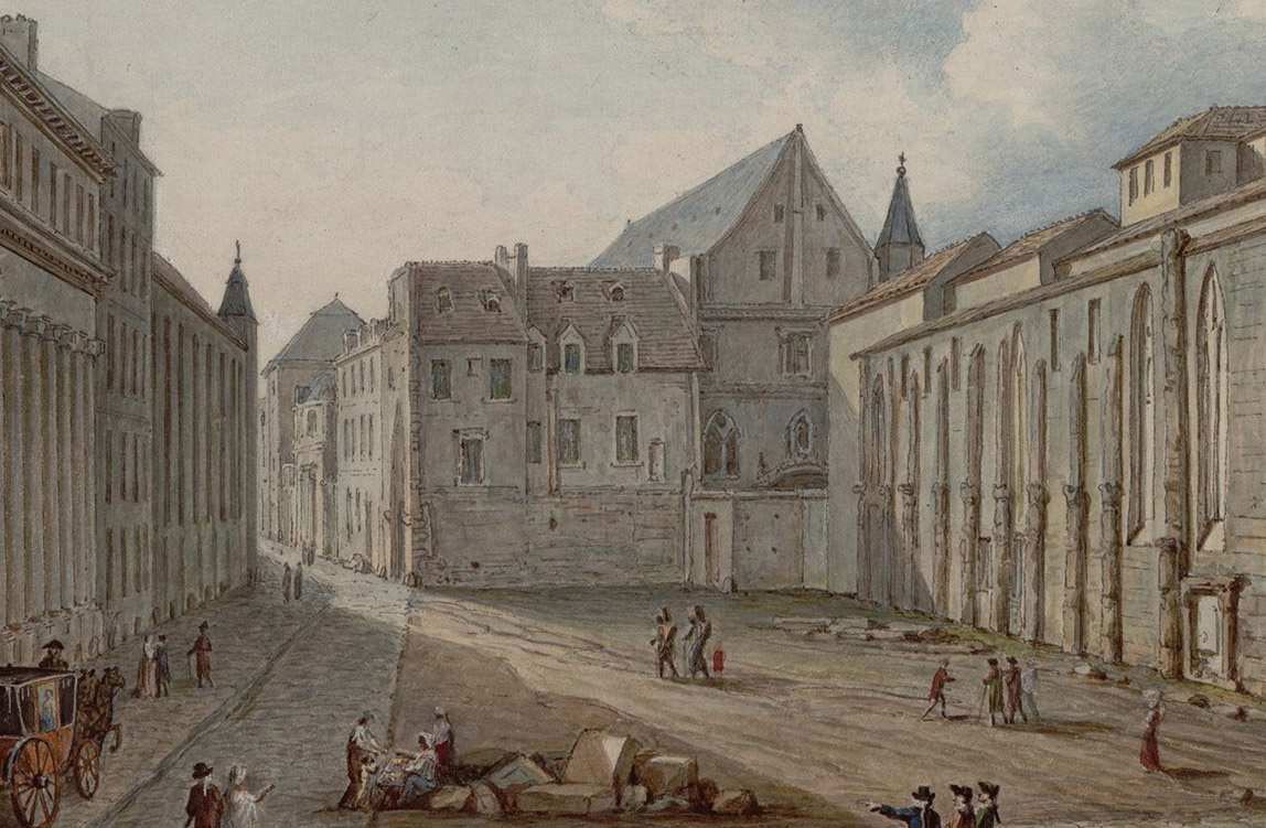 “Place de l’Ecole de Médecine”, by Louis-Maurice Cancourtois – 1805